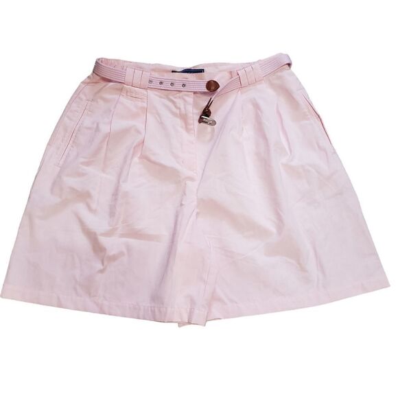Karen Scott Pink Belted Shorts Size 18 - Picture 1 of 15